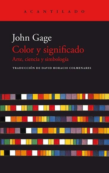 COLOR Y SIGNIFICADO | 9788419036407 | GAGE,JOHN | Llibreria Geli - Llibreria Online de Girona - Comprar llibres en català i castellà