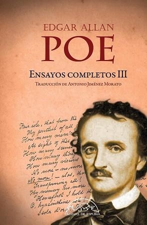 ENSAYOS COMPLETOS-3 | 9788483933299 | POE,EDGAR ALLAN | Llibreria Geli - Llibreria Online de Girona - Comprar llibres en català i castellà