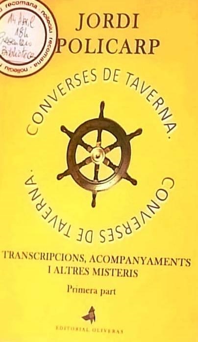 CONVERSES DE TAVERNA | 9788409499380 | POLICARP GALLART,JORDI | Libreria Geli - Librería Online de Girona - Comprar libros en catalán y castellano