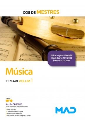 COS DE MESTRES(MÚSICA.TEMARI-1) | 9788414271704 | Llibreria Geli - Llibreria Online de Girona - Comprar llibres en català i castellà