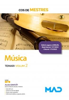 COS DE MESTRES(MÚSICA.TEMARI-2) | 9788414271711 | Llibreria Geli - Llibreria Online de Girona - Comprar llibres en català i castellà