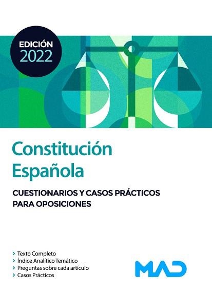 CONSTITUCIÓN ESPAÑOLA.CUESTIONARIOS Y CASOS PRÁCTICOS PARA OPOSICIONES | 9788414255674 | RODRIGUEZ RIVERA, FRANCISCO ENRIQUE | Llibreria Geli - Llibreria Online de Girona - Comprar llibres en català i castellà