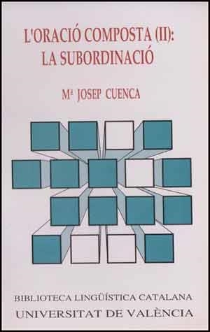 L'ORACIO COMPOSTA. | 9788437008561 | CUENCA,MARIA JOSEP | Libreria Geli - Librería Online de Girona - Comprar libros en catalán y castellano