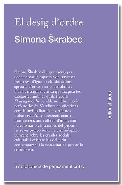 EL DESIG D'ORDRE | 9788418618604 | SKRABEC,SIMONA | Llibreria Geli - Llibreria Online de Girona - Comprar llibres en català i castellà