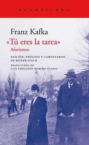 TÚ ERES LA TAREA.AFORISMOS | 9788419036858 | KAFKA, FRANZ | Llibreria Geli - Llibreria Online de Girona - Comprar llibres en català i castellà