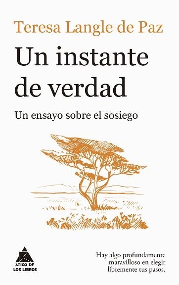 UN INSTANTE DE VERDAD.UN ENSAYO SOBRE EL SOSIEGO | 9788419703446 | LANGLE DE PAZ, TERESA | Llibreria Geli - Llibreria Online de Girona - Comprar llibres en català i castellà