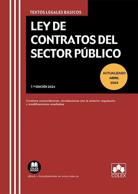 LEY DE CONTRATOS DEL SECTOR PÚBLICO(7ª EDICIÓN 2024) | 9788411944045 |   | Llibreria Geli - Llibreria Online de Girona - Comprar llibres en català i castellà