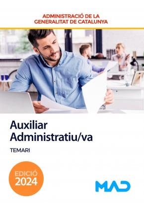 AUXILIAR ADMINISTRATIU/VA GENERALITAT DE CATALUNYA(TEMARI.EDICIÓ 2024) | 9788414282847 | Libreria Geli - Librería Online de Girona - Comprar libros en catalán y castellano