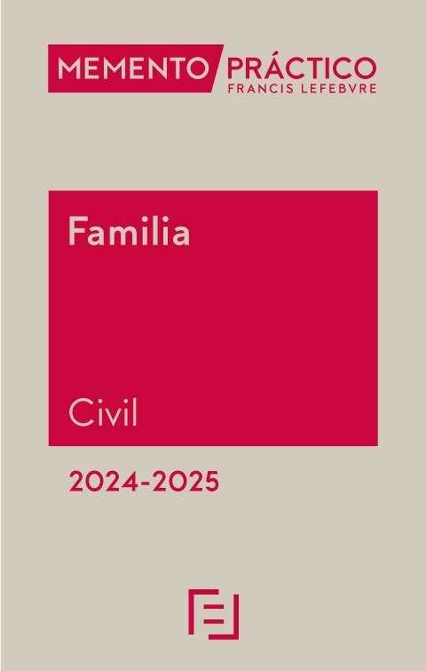 MEMENTO PRÁCTICO FAMILIA CIVIL(EDICIÓN 2024-2025) | 9788419896902 | Llibreria Geli - Llibreria Online de Girona - Comprar llibres en català i castellà