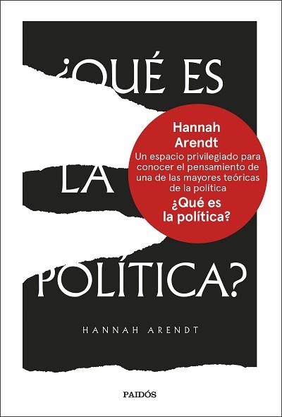 QUÉ ES LA POLÍTICA? | 9788449342585 | ARENDT, HANNAH | Llibreria Geli - Llibreria Online de Girona - Comprar llibres en català i castellà