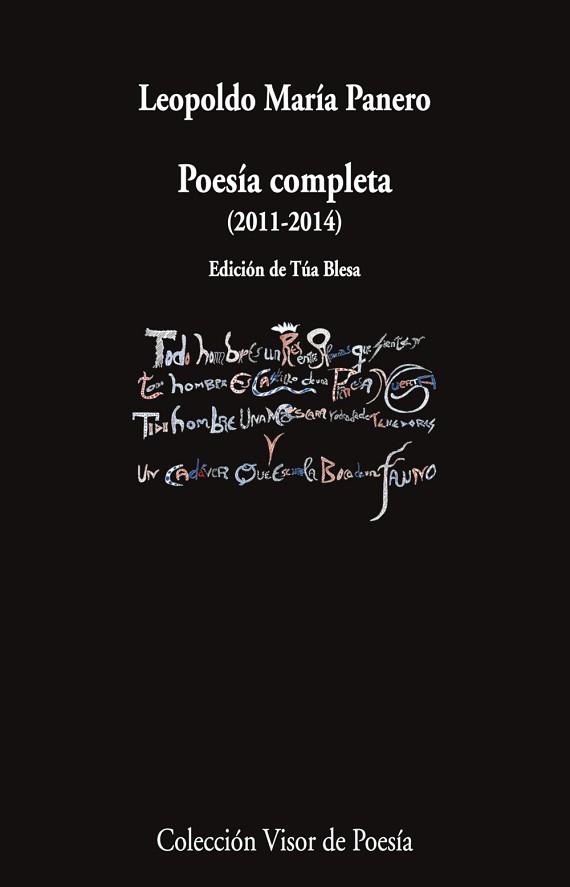 POESÍA COMPLETA (2011-2014) | 9788498955781 | PANERO, LEOPOLDO MARÍA | Libreria Geli - Librería Online de Girona - Comprar libros en catalán y castellano