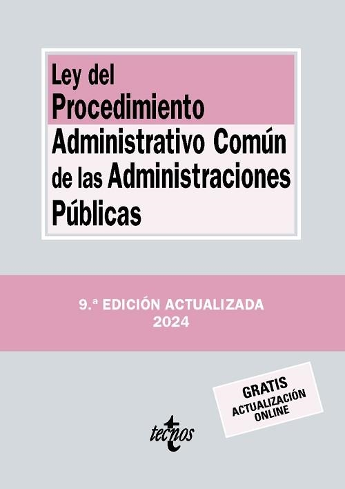 LEY DEL PROCEDIMIENTO ADMINISTRATIVO COMÚN DE LAS ADMINISTRACIONES PÚBLICAS(9ª EDICIÓN 2024) | 9788430991068 | Llibreria Geli - Llibreria Online de Girona - Comprar llibres en català i castellà