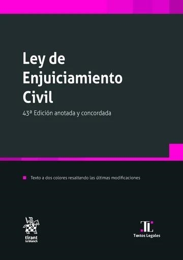 LEY DE ENJUICIAMIENTO CIVIL(43ª EDICIÓN 2024 ANOTADA Y CONCORDADA) | 9788410714618 | MONTERO AROCA,JUAN/CALDERÓN CUADRADO,M.ª PÍA | Llibreria Geli - Llibreria Online de Girona - Comprar llibres en català i castellà