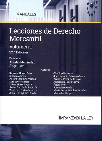 LECCIONES DE DERECHO MERCANTIL-1(22ª EDICIÓN 2024) | 9788410783164 | ROJO FERNÁNDEZ-RIO,ANGEL | Llibreria Geli - Llibreria Online de Girona - Comprar llibres en català i castellà