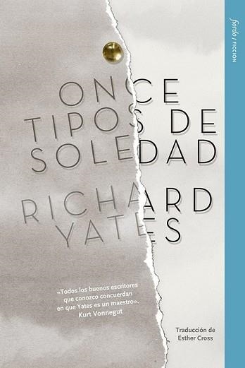 ONCE TIPOS DE SOLEDAD | 9788412888904 | YATES, RICHARD | Libreria Geli - Librería Online de Girona - Comprar libros en catalán y castellano