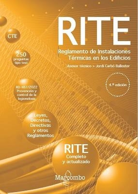 REGLAMENTO DE INSTALACIONES TÉRMICAS EN LOS EDIFICIOS(4ª EDICIÓN 2024) | 9788426738769 | CARBÓ BALLESTER, JORDI | Libreria Geli - Librería Online de Girona - Comprar libros en catalán y castellano