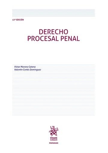 DERECHO PROCESAL PENAL(12ª EDICIÓN 2024) | 9788410717138 | MORENO CATENA,VÍCTOR/CORTÉS DOMÍNGUEZ,VALENTÍN | Llibreria Geli - Llibreria Online de Girona - Comprar llibres en català i castellà