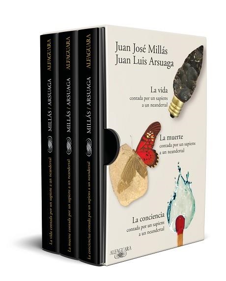 LA VIDA,LA MUERTE Y LA CONCIENCIA CONTADAS POR UN SAPIENS A UN NEANDERT(ESTUCHE) | 9788410299252 | MILLÁS, JUAN JOSÉ/ARSUAGA, JUAN LUIS | Llibreria Geli - Llibreria Online de Girona - Comprar llibres en català i castellà