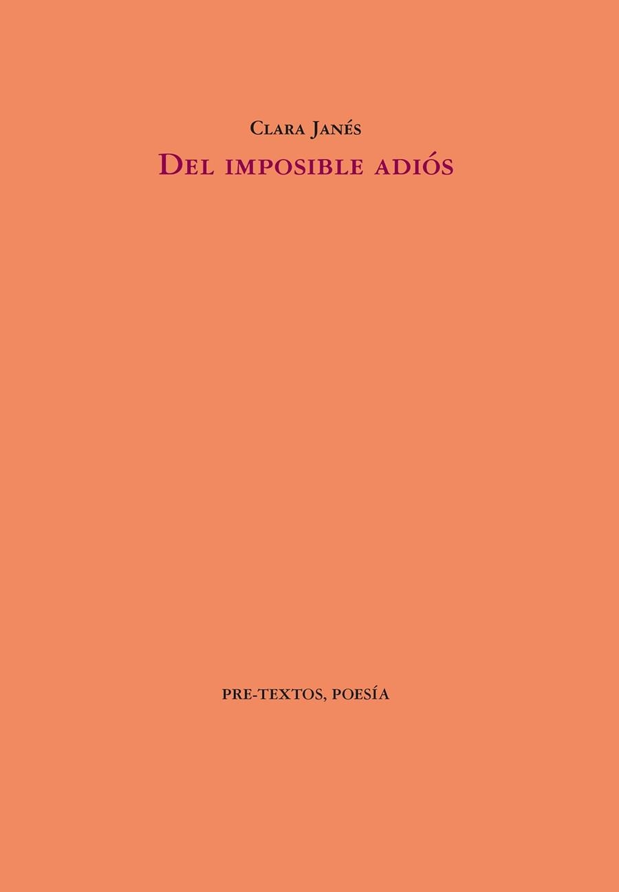 DEL IMPOSIBLE ADIÓS | 9788410309258 | JANÉS, CLARA | Llibreria Geli - Llibreria Online de Girona - Comprar llibres en català i castellà