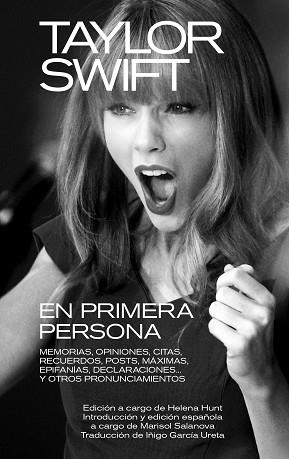 TAYLOR SWIFT.EN PRIMERA PERSONA | 9788418404603 | Libreria Geli - Librería Online de Girona - Comprar libros en catalán y castellano