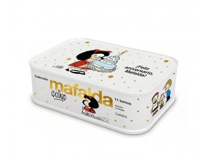 COLECCIÓN MAFALDA.11 TOMOS EN UNA CAJA DE LATA (EDICIÓN ¡FELIZ ANIVERSARIO, MAFALDA | 9788426420008 | QUINO | Llibreria Geli - Llibreria Online de Girona - Comprar llibres en català i castellà