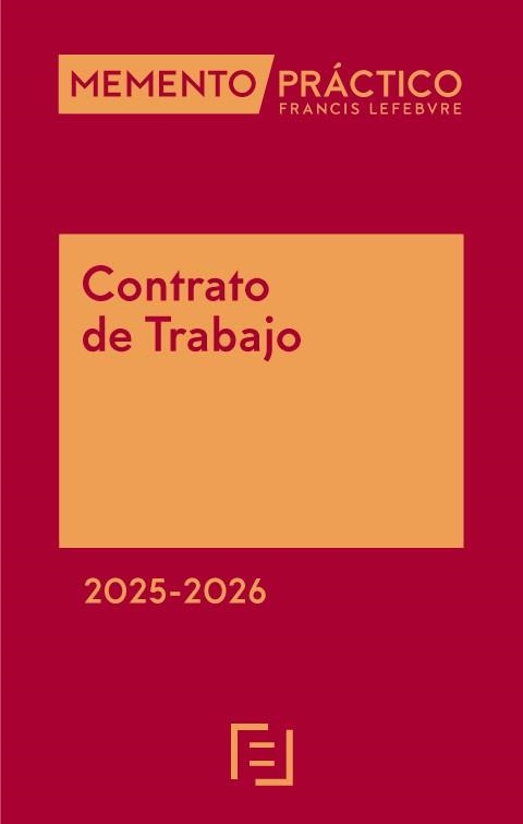 MEMENTO PRÁCTICO CONTRATO DE TRABAJO(EDICIÓN 2025-2026) | 9788410128897 | Llibreria Geli - Llibreria Online de Girona - Comprar llibres en català i castellà