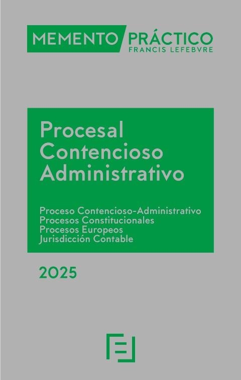 MEMENTO PRÁCTICO PROCESAL CONTENCIOSO-ADMINISTRATIVO(EDICIÓN 2025) | 9788410128842 | Llibreria Geli - Llibreria Online de Girona - Comprar llibres en català i castellà