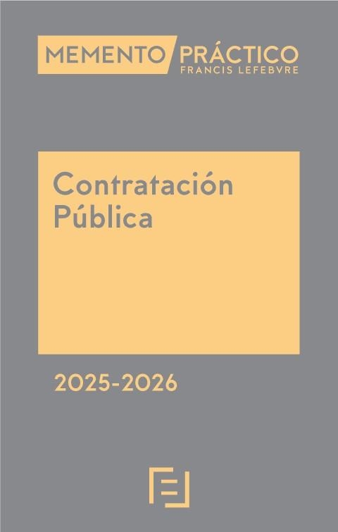 MEMENTO PRÁCTICO CONTRATACIÓN PÚBLICA(EDICIÓN 2025 2026) | 9788410431072 | Llibreria Geli - Llibreria Online de Girona - Comprar llibres en català i castellà