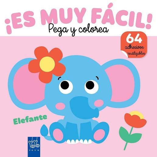 ES MUY FÁCIL! PEGA Y COLOREA. ELEFANTE | 9788408282402 | YOYO | Llibreria Geli - Llibreria Online de Girona - Comprar llibres en català i castellà