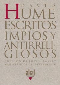 ESCRITOS IMPIOS Y ANTIRRELIGIOSOS | 9788446011255 | HUME,DAVID | Llibreria Geli - Llibreria Online de Girona - Comprar llibres en català i castellà