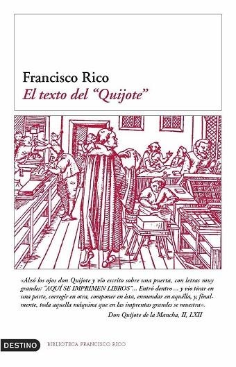 EL TEXTO DEL QUIJOTE | 9788423338757 | RICO,FRANCISCO | Llibreria Geli - Llibreria Online de Girona - Comprar llibres en català i castellà